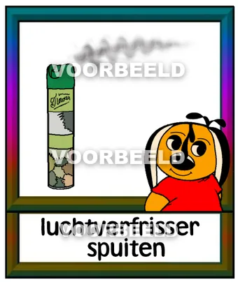 Luchtverfrisser spuiten