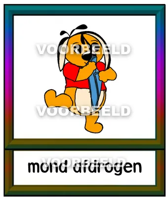 Mond afdrogen