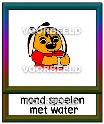 Mond spoelen met water