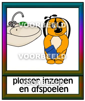 Plasser inzepen en afspoelen