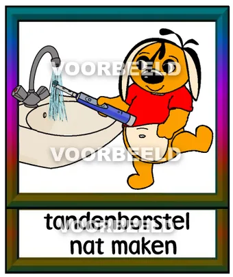 Tandenborstel nat maken