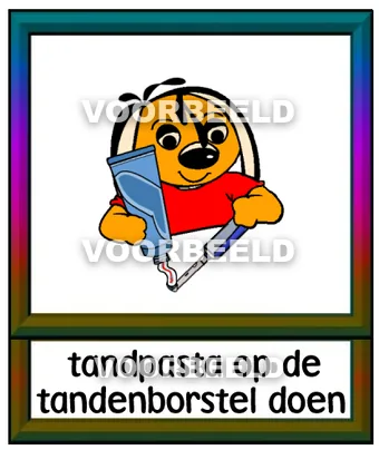 Tandpasta op de tandenborstel doen
