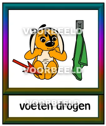 Voeten drogen