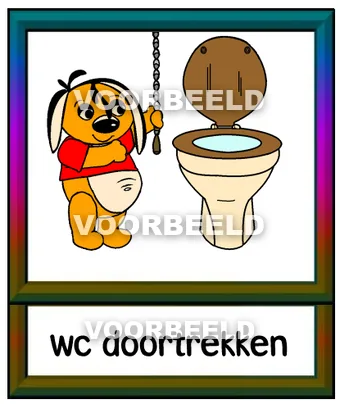 WC doortrekken