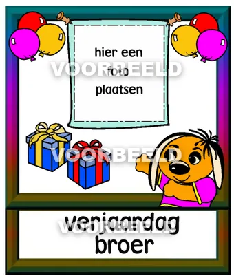 Verjaardag broer
