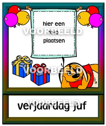 Verjaardag juf