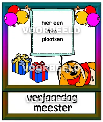 Verjaardag meester