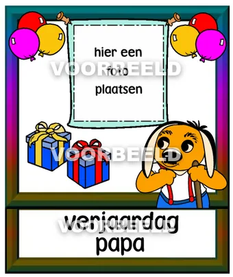 Verjaardag papa