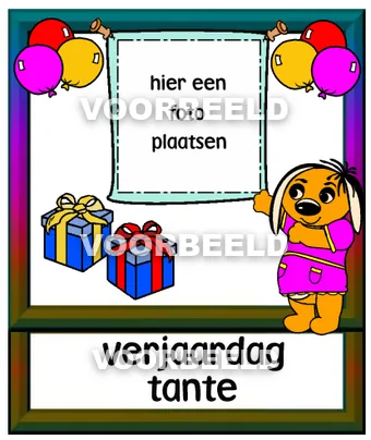 Verjaardag tante