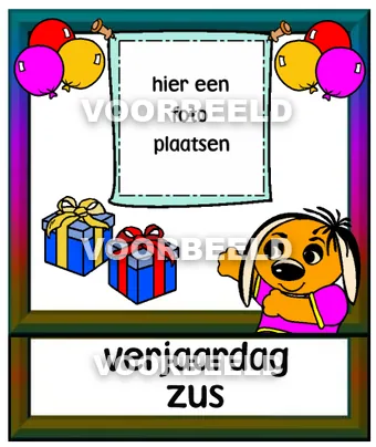 Verjaardag zus