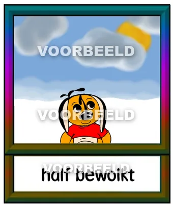 Half bewolkt