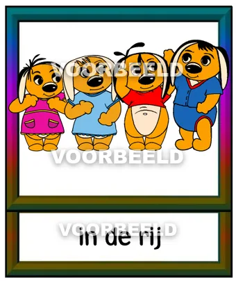 In de rij