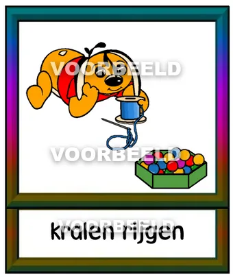 Kralen rijgen