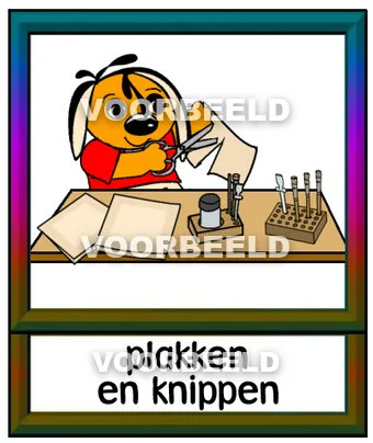 Plakken en knippen