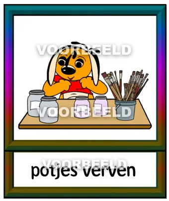 Potjes verven