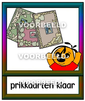 Prikkaarten klaar