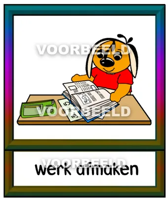 Werk afmaken