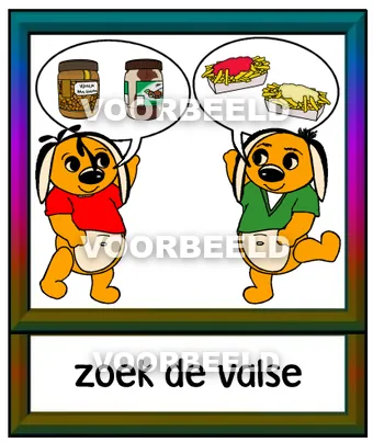 Zoek de valse