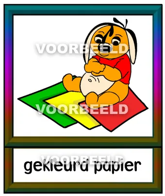 Gekleurd papier