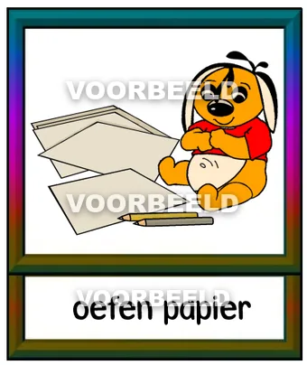 Oefen papier
