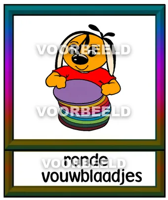 Ronde vouwblaadjes
