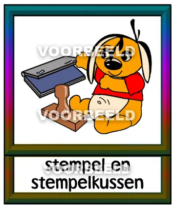 Stempel en stempelkussen