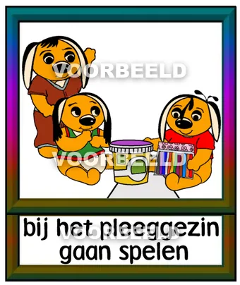 Bij het pleeggezin gaan spelen