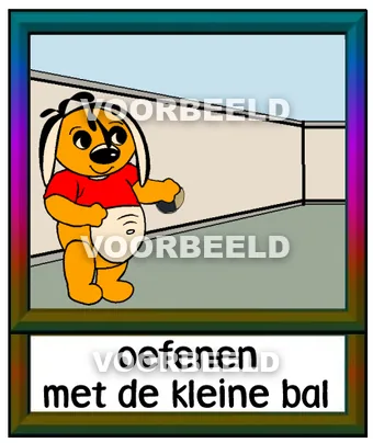 Oefenen met de kleine bal