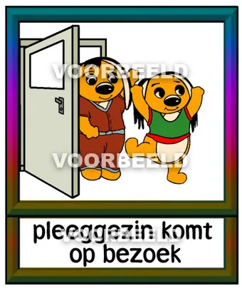 Pleeggezin komt op bezoek